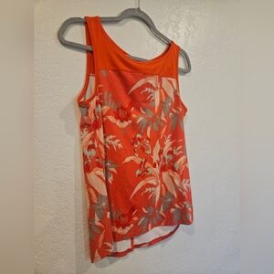 Columbia Women's Sleeveless Bright Poppy Magnolia Orange Chill River Tank Size S